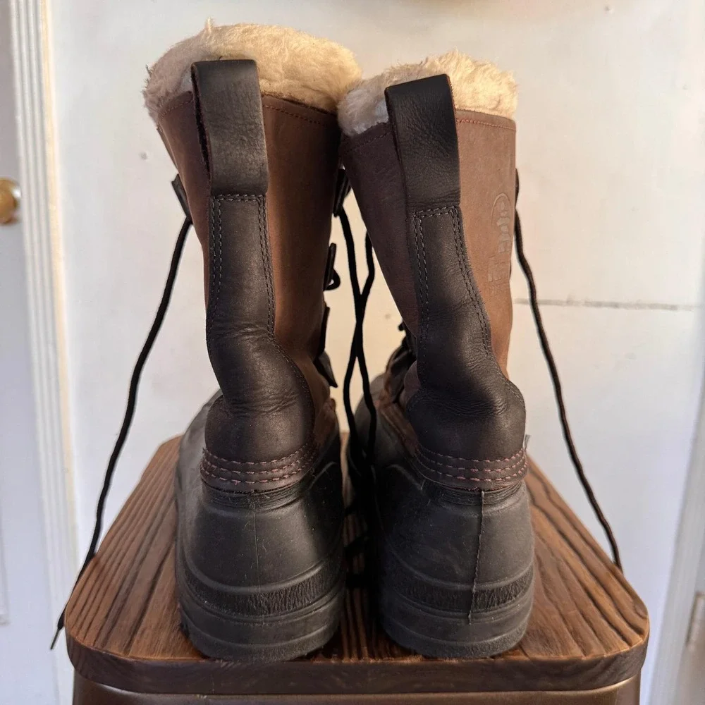 Kamik Waterproof Insulated Winter Snow Boots Comfortemp‎ Brown Mens Size 8